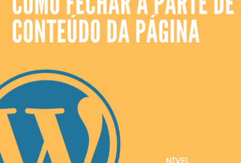 Como fechar a parte de conteúdo da página